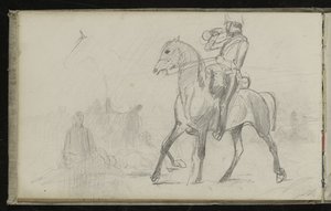 Studie till "Gryning av Waterloo", 1893